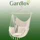Подвесное кресло со спинкой и подушками Gardlov 23670 качели садовые уличные для дачи или дома размеры 130 х 97 см Бежевый - изображение 10
