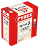 Набір мисок , 3 шт (0.7 л, 1.1 л, 2.3 л) Pyrex (2000003340439) - зображення 4