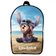 Рюкзак школьный Лило и Стич (School Gear bag Lilo & Stitch 01) черный, 39 х 27 х 14 см - изображение 1