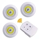 Комплект настінних світильників Light with Remote Control Setс зручним керуванням від пульта (3 світильники) - зображення 1