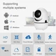 Камера видеонаблюдения CAMERA Wifi QC011 Беспроводная поворотная с инфракрасной подсветкой Белая - изображение 2
