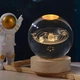 Ночник "Хрустальный шар" с 3D моделью солнечной системы, USB Декоративный светильник хрустальный шар - изображение 5