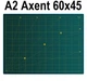 Макетний Килимок для різки Axent A2, самовідновлювальний 60*45 см, зелений - зображення 1