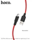 Кабель Hoco Lightning Silicone X21 Plus |1m, 2.4A| black-white - зображення 7