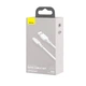 Кабель Baseus Type-C Simple Wisdom Data Cable Kit |1.5m, 5A| (2PCS-Set) (TZCATZJ-02) - зображення 6