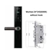 Розумний дверний замок з камерою Wi-Fi відбитком пальця і ключ-картою Чорний (JDT-0847123) - зображення 6