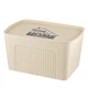 Ящик з кришкою для зберігання Ardesto ARHC2523B 45.5х31х24.5 см бежевий - зображення 1