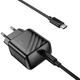 Мережевий зарядний пристрій HOCO CS24A Puerto single-port charger Type-C Cable 25W Black - зображення 3
