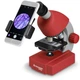 Микроскоп Bresser Junior 40x-640x Red с набором для опытов и адаптером для смартфона (8851300E8G000) - изображение 2