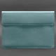 Кожаный чехол-конверт на магнитах для MacBook Pro 16" Бирюзовый - изображение 4