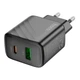 Мережевий зарядний пристрій HOCO CS23A Sunlight dual-port charger 30W Black - изображение 4