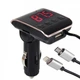 FM трансмітер HZ H22BT автомобільний з Bluetooth та USB для швидкої зарядки гаджетів 12 24В з кабелями в комплекті сучасний медіацентр для вашого авто для стабільного відтворення музики та комфортного спілкування через гучномовець - зображення 2