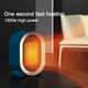 Портативный обогреватель AIR HEATER 1200W · Компактный настольный дуйчик · Мини тепловентилятор с керамическим нагревателем / А 906-219 52592/10 - изображение 5