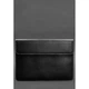 Кожаный чехол-конверт на магнитах для MacBook Pro 16" Черный - изображение 1