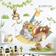 Виниловые наклейки Be Happy day для стены детской комнаты для мальчиков и девочек 2 холста по 30х90 см (JDT-0848884) - изображение 4