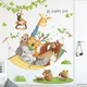 Виниловые наклейки Be Happy day для стены детской комнаты для мальчиков и девочек 2 холста по 30х90 см (JDT-0848884) - изображение 5
