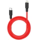 Кабель Hoco Type-C to Lightning Silicone PD charging data cable X21 Plus |1m, 3A, 20W| black-white - изображение 4