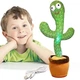 Танцующий кактус Зеленый аккумуляторный поющий 120 песен с подсветкой Dancing Cactus (SN9QI1802) - изображение 3
