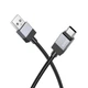 Кабель Hoco Type-C Honorific charging data cable X110 |1m, 3A| black - зображення 5