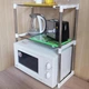 Настольная полка для микроволновки Multi Function Telescopic Framework, 2 яруса (8018) - зображення 7