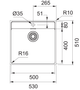 Кухонна мийка Franke Maris MRX 210-50 TL (127.0598.750) монтаж врізний, в рівень або під стільницю матова - зображення 2