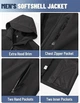 Куртка Softshell мужская демисезонная черная 2XL - изображение 5