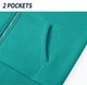 Толстовка жіноча фліс блакитна XL - зображення 4