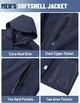 Куртка Softshell чоловіча демісезонна синя XL - зображення 5