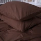 Простынь MirSon Mikrosatin Premium №19-1230 Friar Brown однотонная 150х220 см (2200007236282) - изображение 5