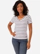 Футболка хлопковая женская U.S. Polo Assn 215836-7E00A(EVENING BLUE) XS Синяя с принтом (786660534764) - изображение 1