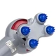 Ручной вибромассажер для всего тела 8в1 Magic Massager, вибрационный массажер с сменными насадками VMG-81-White/Blue - изображение 6
