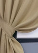 Комплект коротких штор VR-Textil Лен-блэкаут Лен Мешковина № 292ш Бежевый 130х170см 2 шт (35-0275) - изображение 4