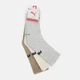 Набор женских носков высоких хлопковых Puma Unisex New Generation Cushioned Cre 93837209 39/42 3 пары Бежевый (8720245622585) - изображение 5