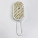 Акумуляторна щітка з паром для вичісування собак та котів Steamy Brush Pet, електрична парова щітка для догляду за шерстю BRH-988-White/Beige - зображення 4