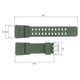 Ремінець для Skmei 1356/1358/1680AG Army Green - зображення 3