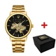 Годинник наручний Awarder 022-3D Не Забуду Дім Gold-Black Steel - изображение 1