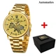 Годинник наручний Awarder 022 Gold-Gold Automatics Metall Не Забуду Дім - изображение 1
