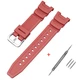 Ремінець для годинника Ремінець для Casio SGW-100 Red SI - зображення 1