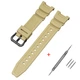 Ремінець для годинника Ремінець для Casio SGW-100 Beige BK - изображение 1