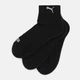 Набор женских носков коротких хлопковых Puma Cushioned Quarter Unisex 93858101 35-38 3 пары Черный (8720245636445) - изображение 2