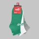 Набор женских носков коротких хлопковых Puma Elements Unisex Plain Q 94710802 35/38 3 пары Green/White (8720245958295) - изображение 5