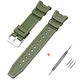 Ремінець для годинника Ремінець для Casio SGW-100 Army Green SI - зображення 1