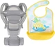 Хипсит, Эрго-рюкзак, кенгуру, переноска Baby Carrier 6в1 Серый слюнявчик-трансформер (n-9895) - изображение 1