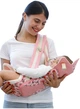 Хипсит Эрго-рюкзак кенгуру переноска Baby Carrier 6 в 1 Розовый цветок (n-10120) - изображение 5