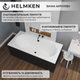 Ванна акриловая Helmken Vienna 170x75 см (7827NA6553) комплект 2 в 1: прямоугольная ванна, Черный подголовник - изображение 4