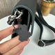 Кожаная женская мини сумочка клатч черная с магнитом классическая прямоугольная средней жесткости тиснение флотар - изображение 9