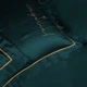 Простынь на резинке MirSon Imperial Tencel №07 Emerald 100x200см (2200010755923) - изображение 2