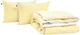 Набор MirSon №9518 Bio-Beige Одеяло зимнее Евро 200х220 Био-пух + Две подушки 50х70 (2200010805277) - изображение 1