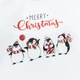 Комплект для новонароджених Dexter`s новорічний з трьох предметів merry christmas з пінгвінами 86 см - зображення 4