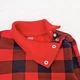 Дитячий боді Dexter`s з високою горловиною та начісом plaid 68 см красный - зображення 2